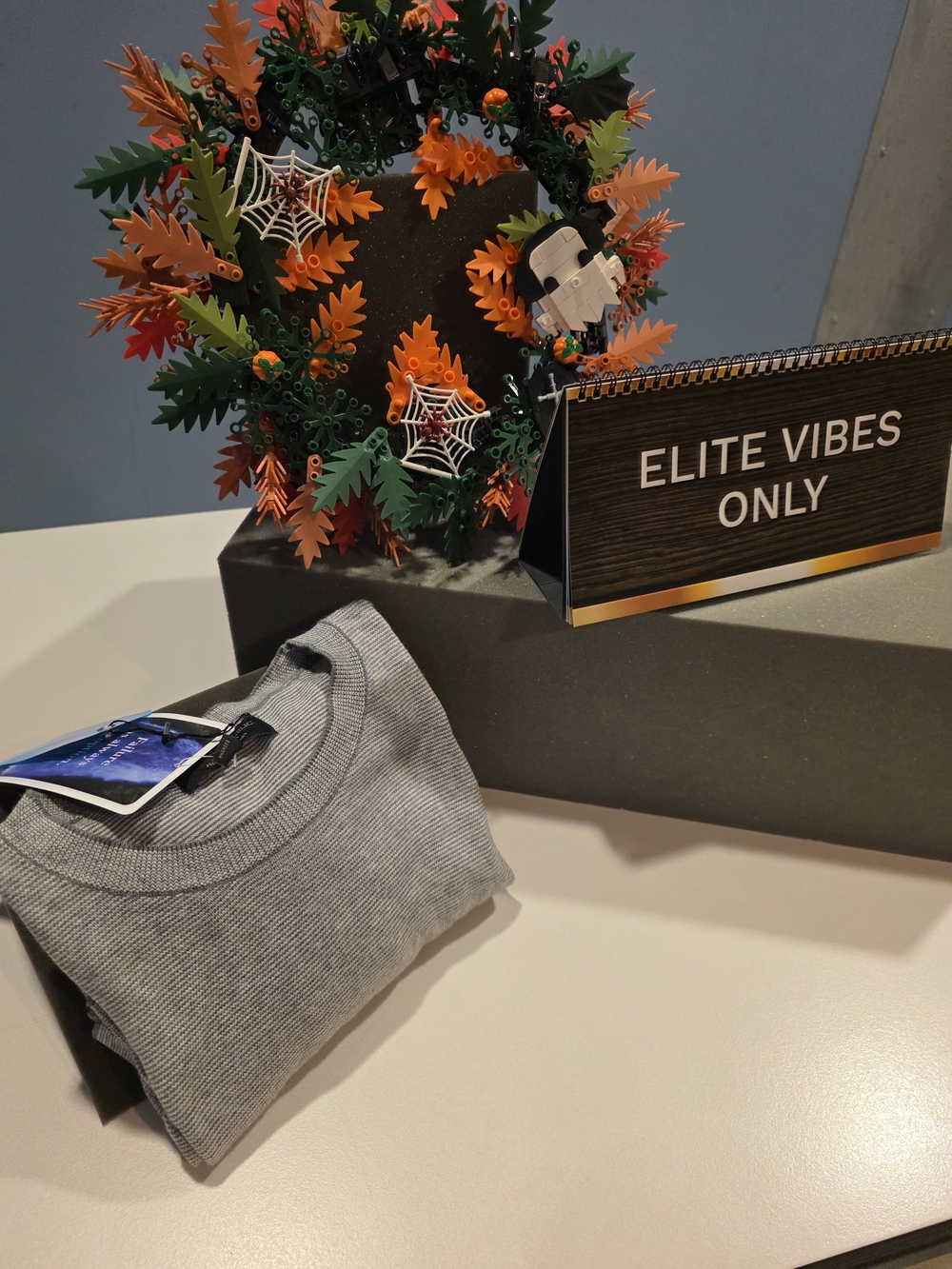 Banana Republic Gray Ribbed Crewneck Sweater